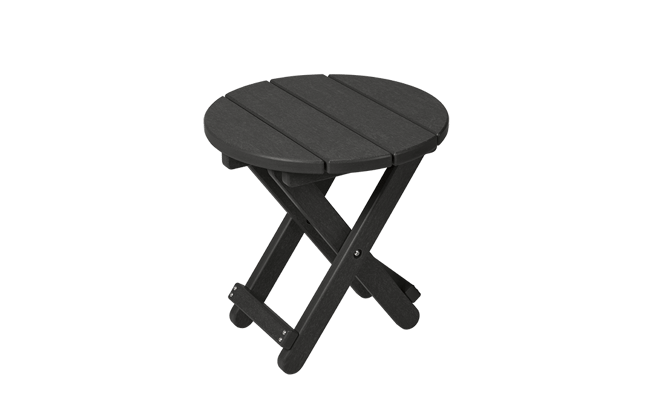 Black Lakeside Round Small Outdoor Side Table - Keter US